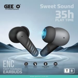 GEEOO T8 ENC Fast Charging Earbuds