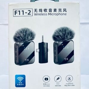 F11-2 Wireless Collar Microphone for iPhone/Android/Type C with 99% Noise Cancellation