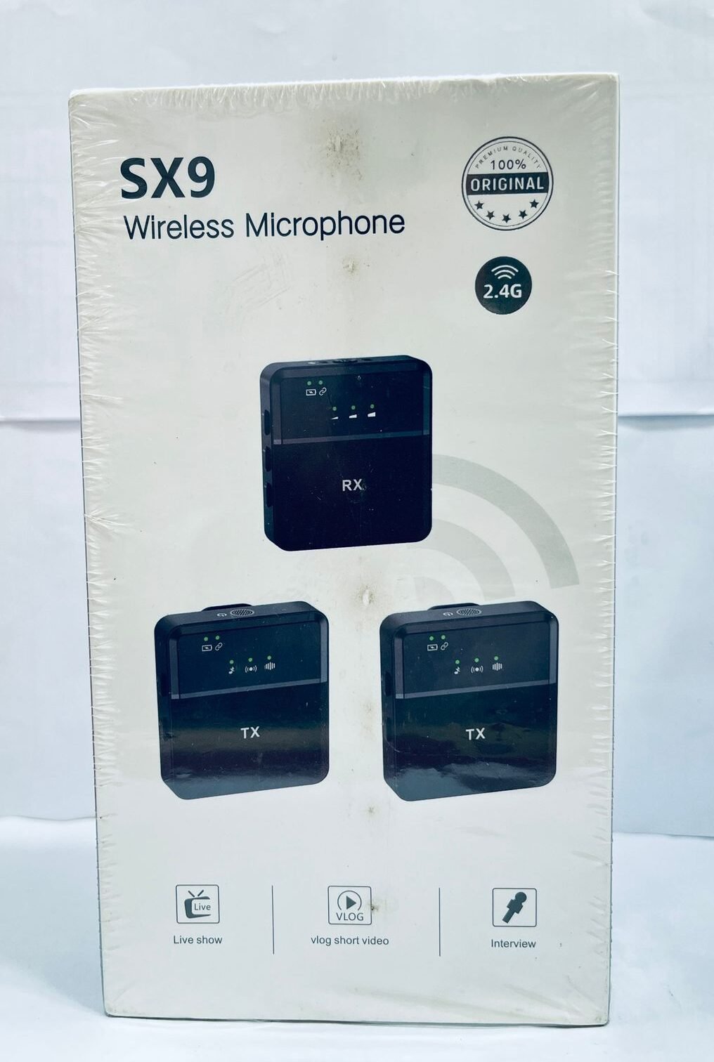 SX9 Dual Wireless Microphone For Type C and 3.5 Interface