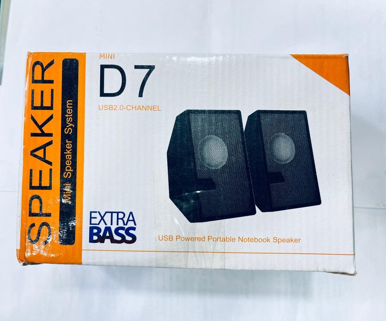 D7 Multimedia Speaker Mini USB Port for Computer, Laptop, Mobile, TV, and Card/TV Support