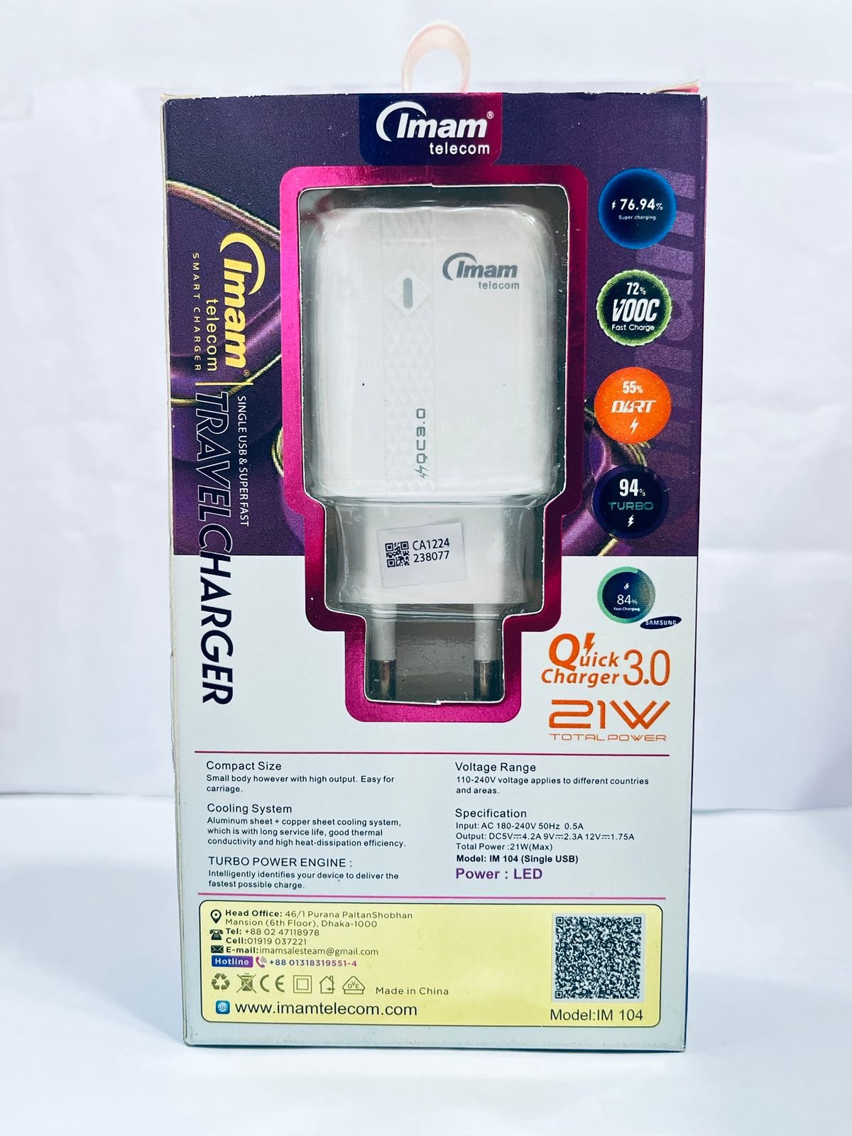 Imam 21w Im 104 Smart Charger Type C
