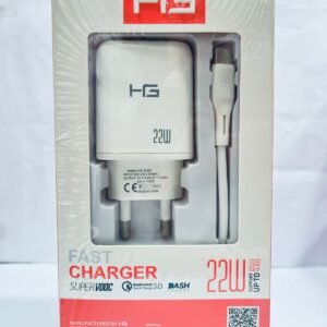 HG 22W FAST CHARGER WITH TYPE-C CABLE