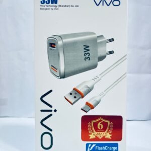 Vivo 33W Flash Charge wall charger with a Type-C cable