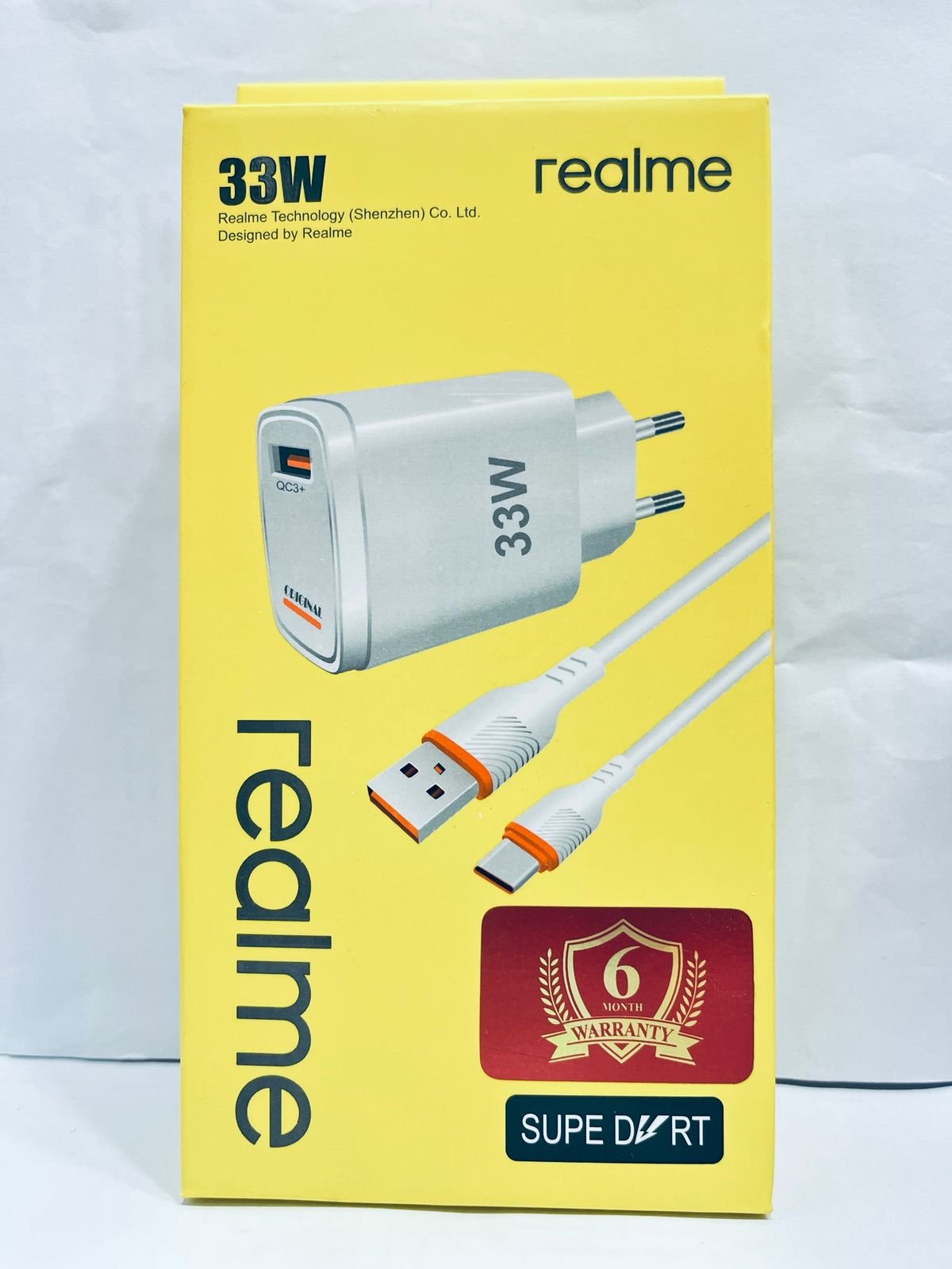 Realme 33W fast charger.