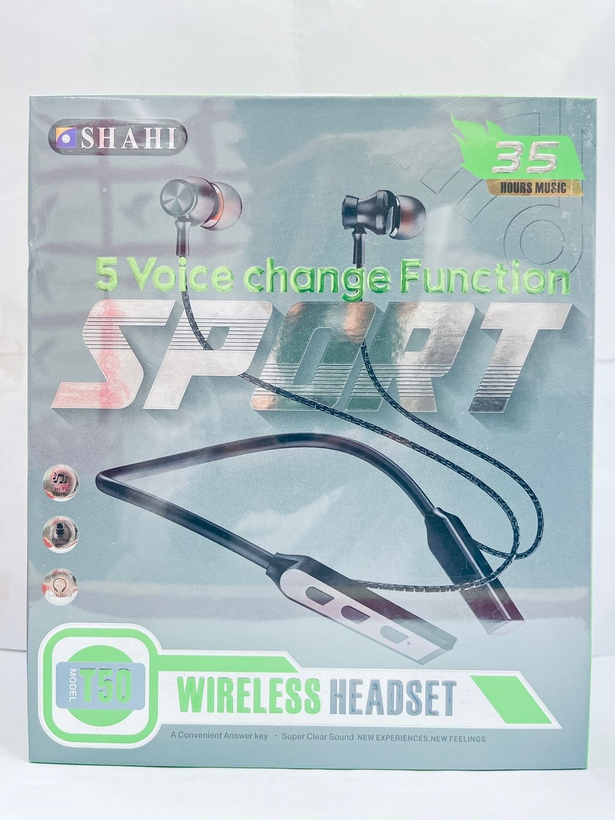 Shahi T50 Sport 5 Voice Changer Wireless Headset