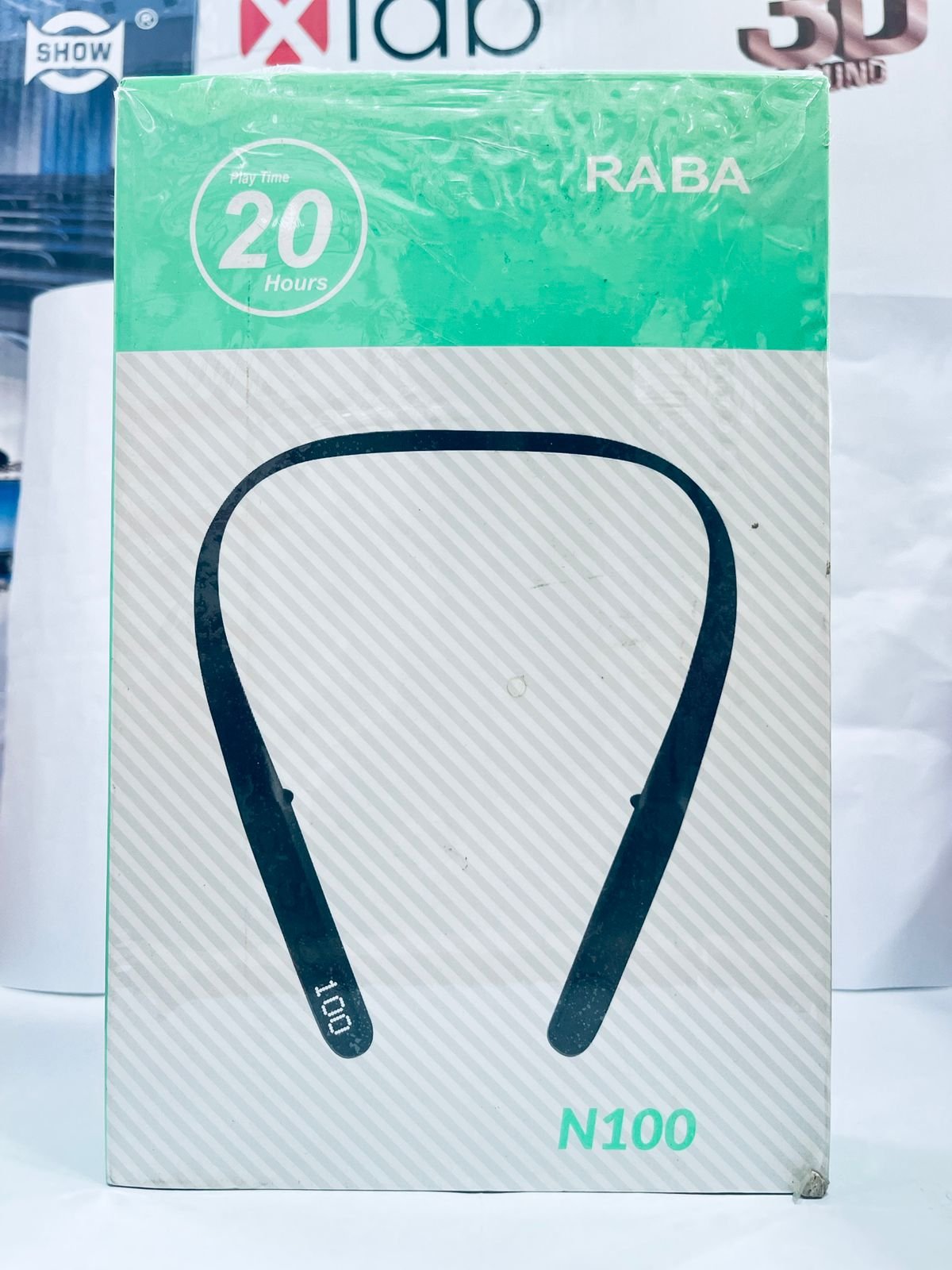 RABA N100 wireless neckband headphone.